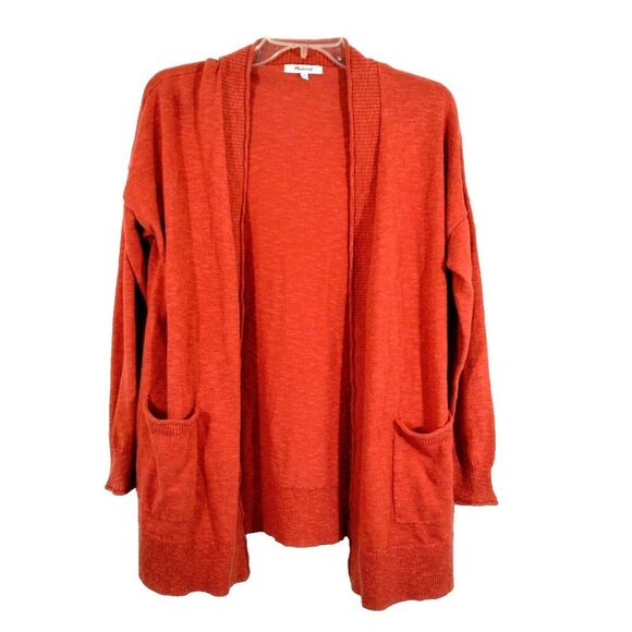 Madewell Open Front Cardigan Sweater With Pockets - Picture 1 of 5